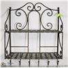 Image 1 : METAL WALL HANGING SHELF/COAT HANGER