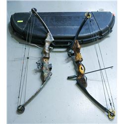 2 COMPOUND HUNTING BOWS IN HARDCASE