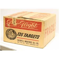 BOX OF VINTAGE CLAY PIGEONS FROM WW ARCADE SEALED