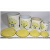 Image 1 : SET YELLOW METAL CANNISTERS