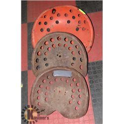 LOT OF 3 TRACTOR SEATS