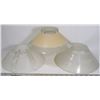 Image 2 : LOT OF 3 VINTAGE GLASS LAMP SHADES