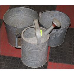 LOT OF 3 PAILS