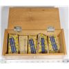 Image 1 : WOODEN BOX OF ASSORTED BULBS