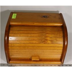 WOODEN BREAD BOX