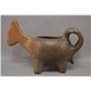 Image 1 : NATIVE AMERICAN CATAWABE POTTERY EFFIGY BOWL BY MARGARET ROBBINS