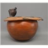 Image 3 : NATIVE AMERICAN CHEROKEE POTTERY EFFIGY BOWL BY BERNADINE GEORGE