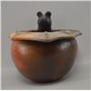 Image 4 : NATIVE AMERICAN CHEROKEE POTTERY EFFIGY BOWL BY BERNADINE GEORGE