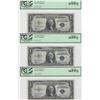 Image 1 : 1935A $1 Silver Certificates PMG 7 Consecutive Notes