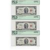 Image 1 : 1953A $2 Legal Tender STAR Notes PCGS 7 Consecutive Notes