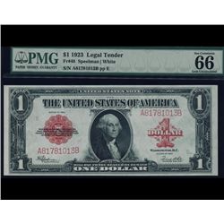 1923 $1 Legal Tender Note PMG 66EPQ