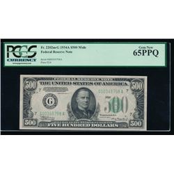 1934A $500 Chicago Federal Reserve Note PCGS 65PPQ