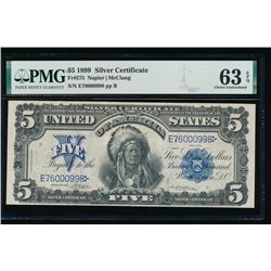 1899 $5 Chief Silver Certificate PMG 63EPQ