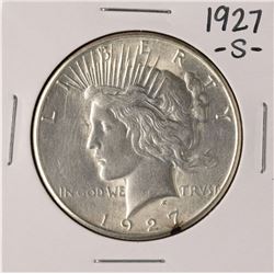 1927-S $1 Peace Silver Dollar Coin