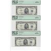 Image 1 : 1953A $5 Silver Certificates PCGS 8 Consecutive Notes