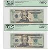 Image 8 : 2004A $20 Federal Reserve STAR Notes  23 Consecutive Notes