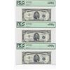 Image 2 : 1953 $5 Silver Certificates PCGS 6 Consecutive Notes