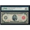 Image 1 : 1914 $5 Red Seal Chicago Federal Reserve Note PMG 35EPQ