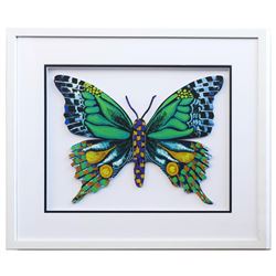 Patricia Govezensky- Original Painting on Laser Cut Steel "Butterfly CCXXI"