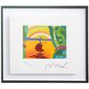 Image 2 : Peter Max- Original Lithograph "Sailboat Through Window (Mini)"