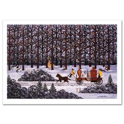 Jane Wooster Scott, "Dashing Through the Snow" Hand Signed Limited Edition Lithograph with Letter of