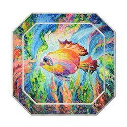 Alexander Antanenka, "Colorful Sea" Original Oil Painting on Wood, Hand Signed with Certificate of A