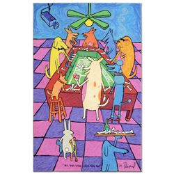 "My Dog Gone Luck Ran Out" Limited Edition Hand Pulled Original Lithograph By Matt Rinard, Numbered 