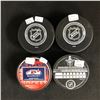 Image 2 : AUTOGRAPHED HOCKEY PUCKS LOT (UMBERGER, SEXTON...)