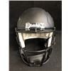 Image 4 : JOE NAMATH & SAM DAROLD DUAL SIGNED RARE ALT MATTE BLACK JETS HELMET (BECKETT COA)