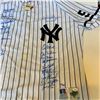 Image 4 : 1999 WORLD SERIES CHAMPIONS NY YANKEES TEAM SIGNED JERSEY w/ Jeter, Clemens, Rivera (JSA LOA)