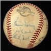 Image 2 : HALL of FAMERS & STARS MULTI SIGNED BASEBALL w/ ROBINSON, MANTLE, FORD, BERRA... (JSA LOA)