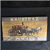Image 1 : Krusteaz Pancake Mix Recipe Wooden Art 24x16