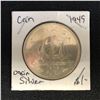 Image 1 : 1949 CANADIAN SILVER DOLLAR