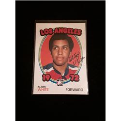 Alton White Autograph Card