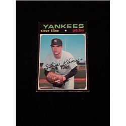 1971 Topps New York Yankees Steve Kline