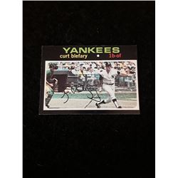 1971 Topps New York Yankees Curt Blefary
