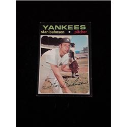 1971 Topps New York Yankees Stan Bahsen