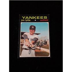 1971 Topps New York Yankees Jim Lyttle