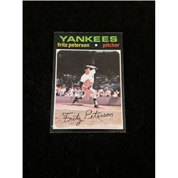 1971 Topps New York Yankees Fritz Peterson