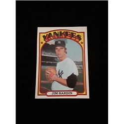 1972 Topps New York Yankees Jim Hardin