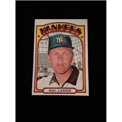 1972 Topps New York Yankees Hal Lainer