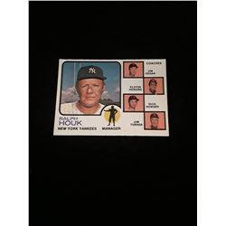 1973 Topps New York Yankees Manger Card Ralph Houk Elston Howard