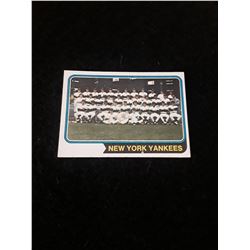 1974 Topps New York Yankees Team Card