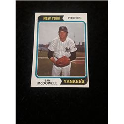 1974 Topps Sam Mcdowell