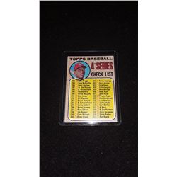 1968 Topps Orlado Cepeda Check List