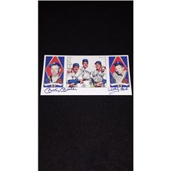 Mickey Mantle Whitey Ford Autograph Photo W/COA