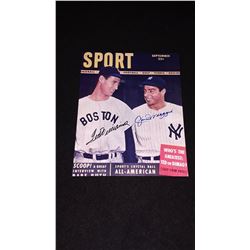 Joe Dimaggio Ted Williams Autograph 8x10 Photo W/COA