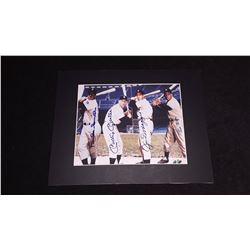 Willie Mays Mickey Mantle Joe Dimaggio Duke Snider Autograph  8x10 Photo W/COA