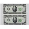 Image 1 : PAIR CONSECUTIVE U.S. $20 NOTES - 1928