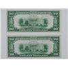 Image 2 : PAIR CONSECUTIVE U.S. $20 NOTES - 1928